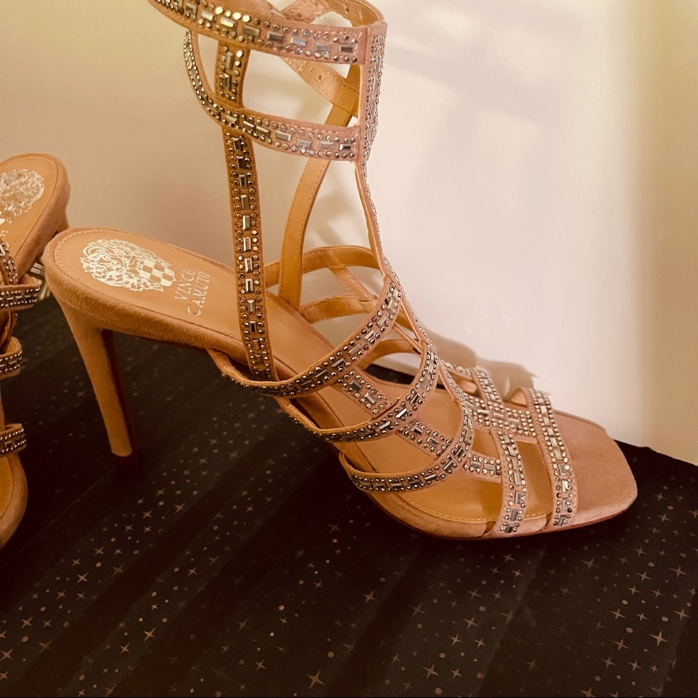Beautiful rhinestone gladiator 4 " heels